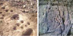 نشان سنگ های تراشیده شده با اسکنه در دفینه یابی